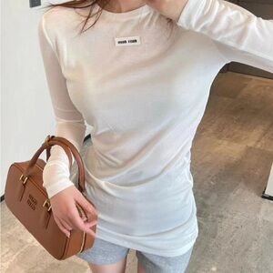 Miu white long sleeve